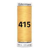Gutermann garen | 200m | 415 licht goud naaigaren GM - 200 - 415 - LICHT - GOUD 4008015030766